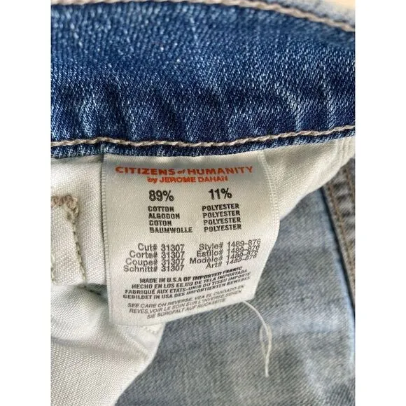 Citizens of Humanity Women's Relaxed Jeans Size 31 Blue Medium Wash