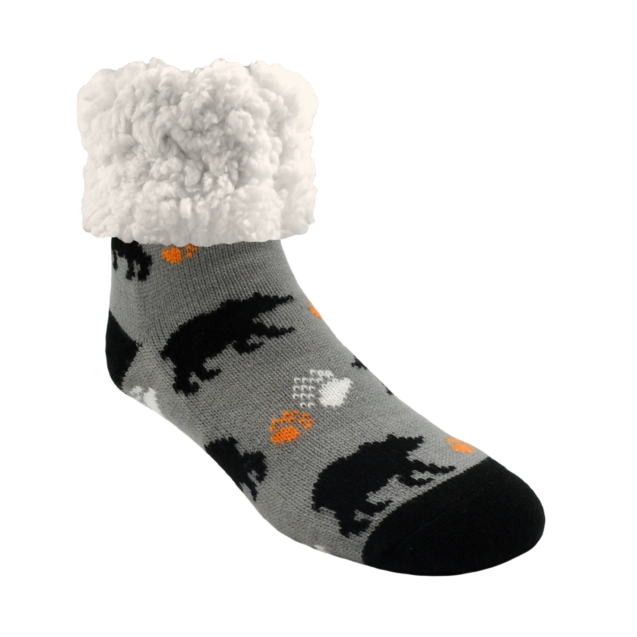 Classic Slipper Socks | Bear Black