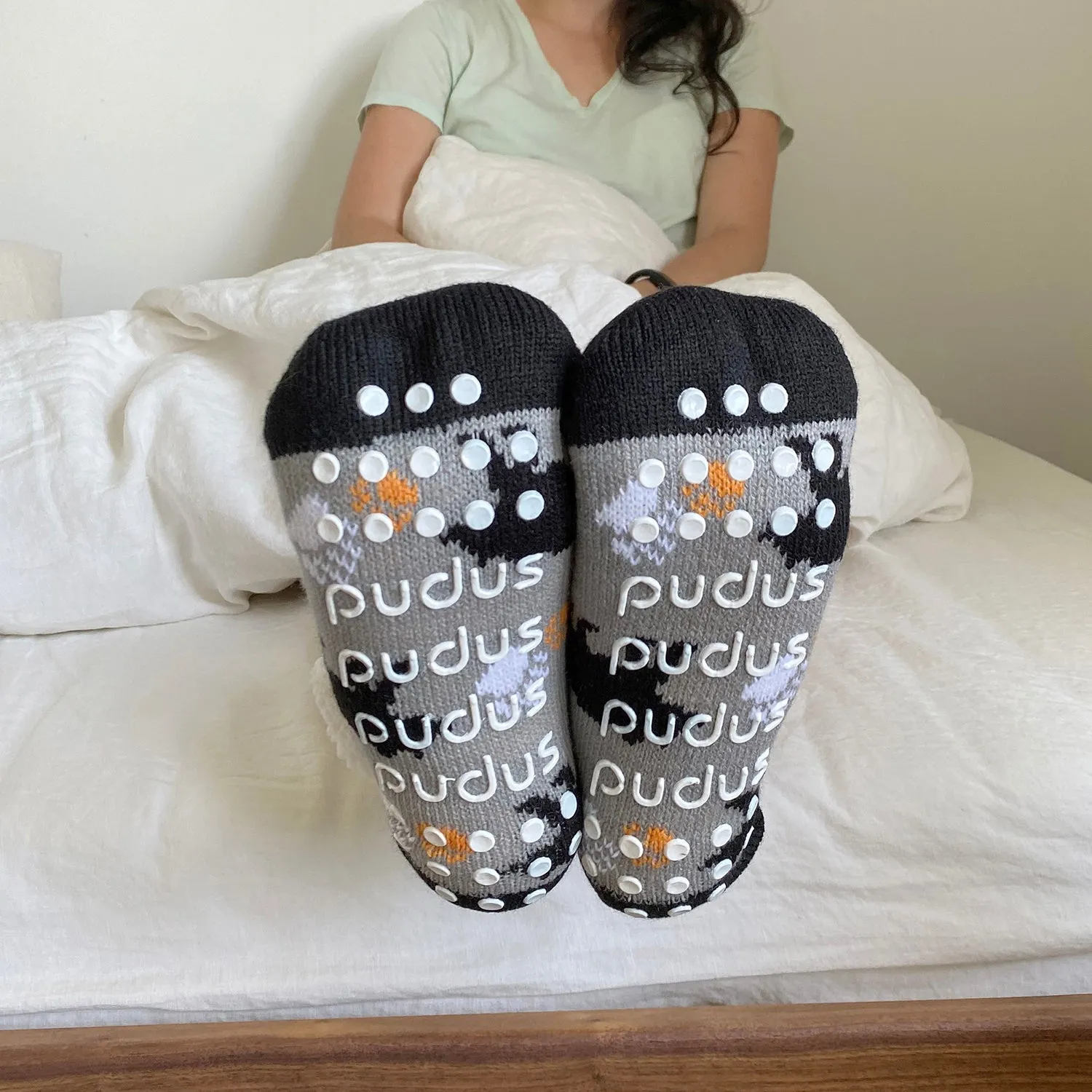 Classic Slipper Socks | Bear Black