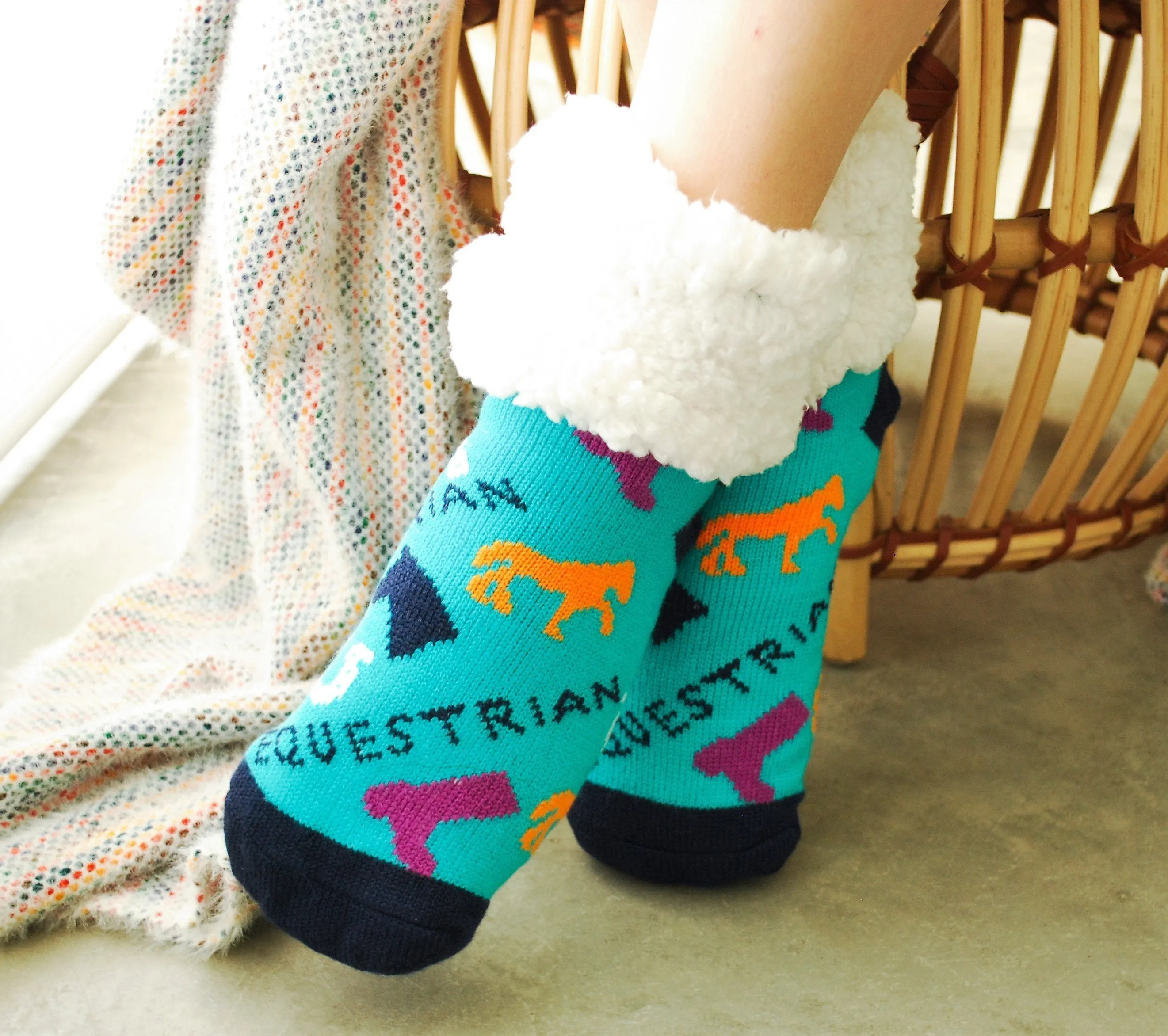 Classic Slipper Socks | Equestrian