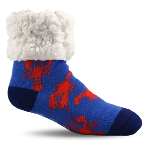 Classic Slipper Socks | Lobster Blue