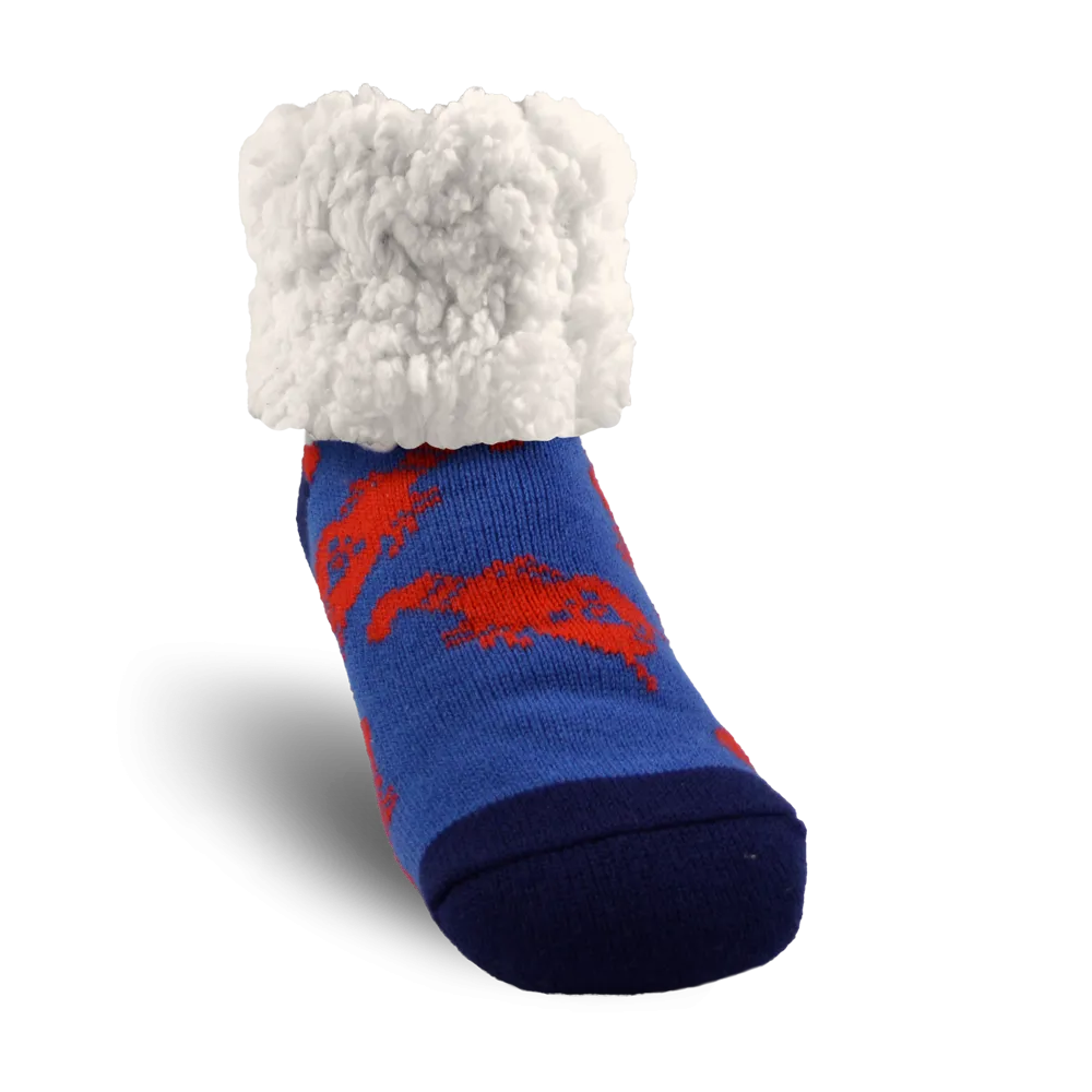 Classic Slipper Socks | Lobster Blue