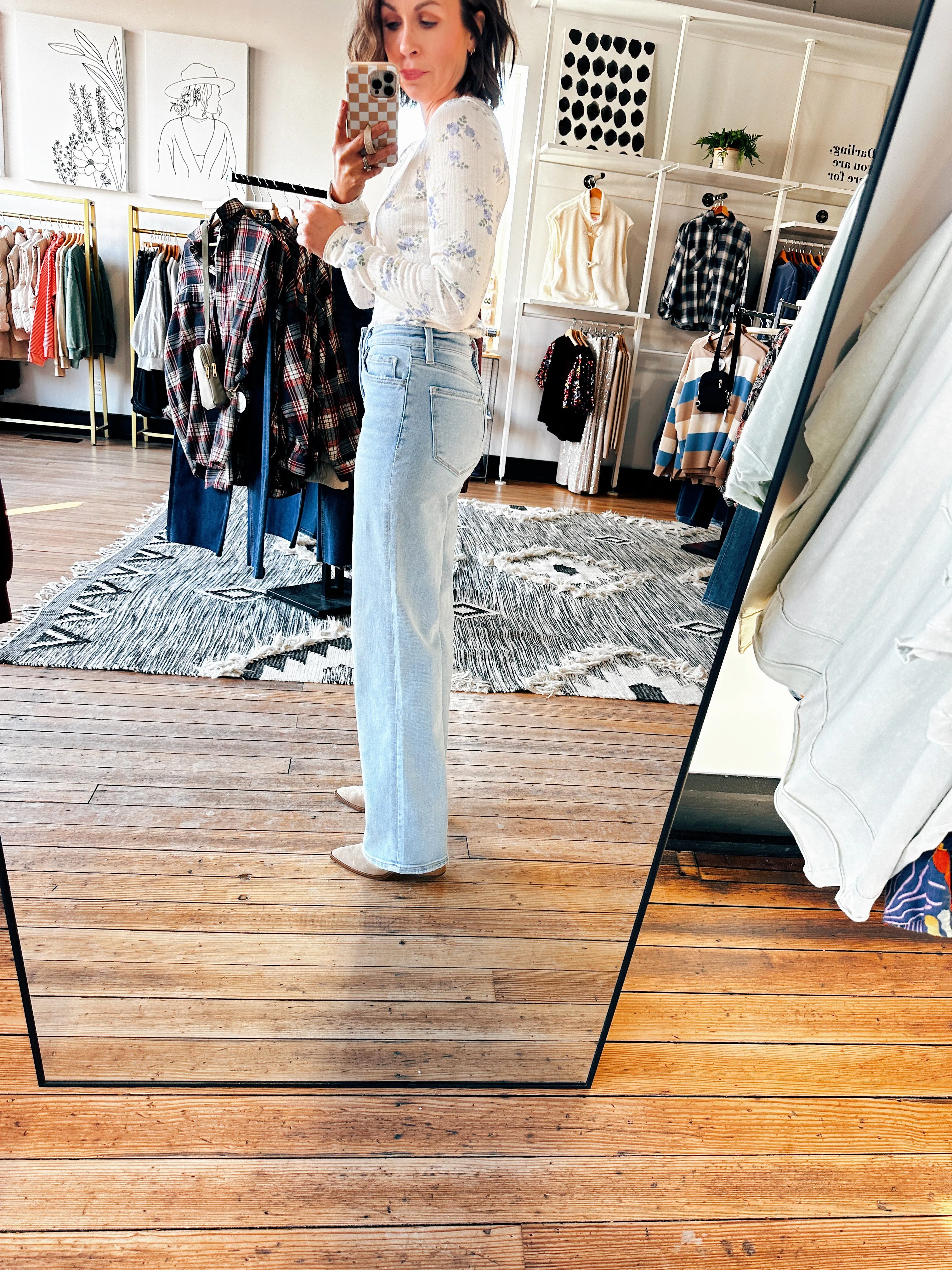 Convenient Light Denim Wide Leg