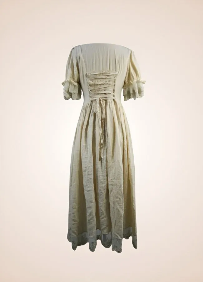 Creamy White Steampunk Dress
