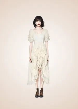 Creamy White Steampunk Dress