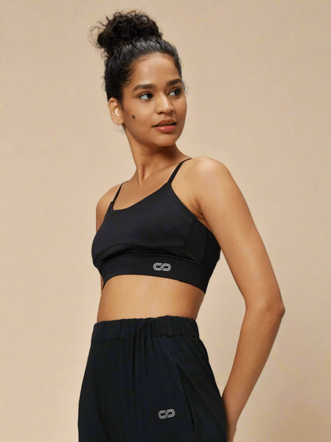 Crossback Luxe Bralette Black