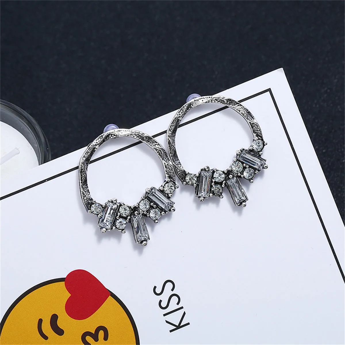 Crystal & Cubic Zirconia Silver-Plated Drop Earrings