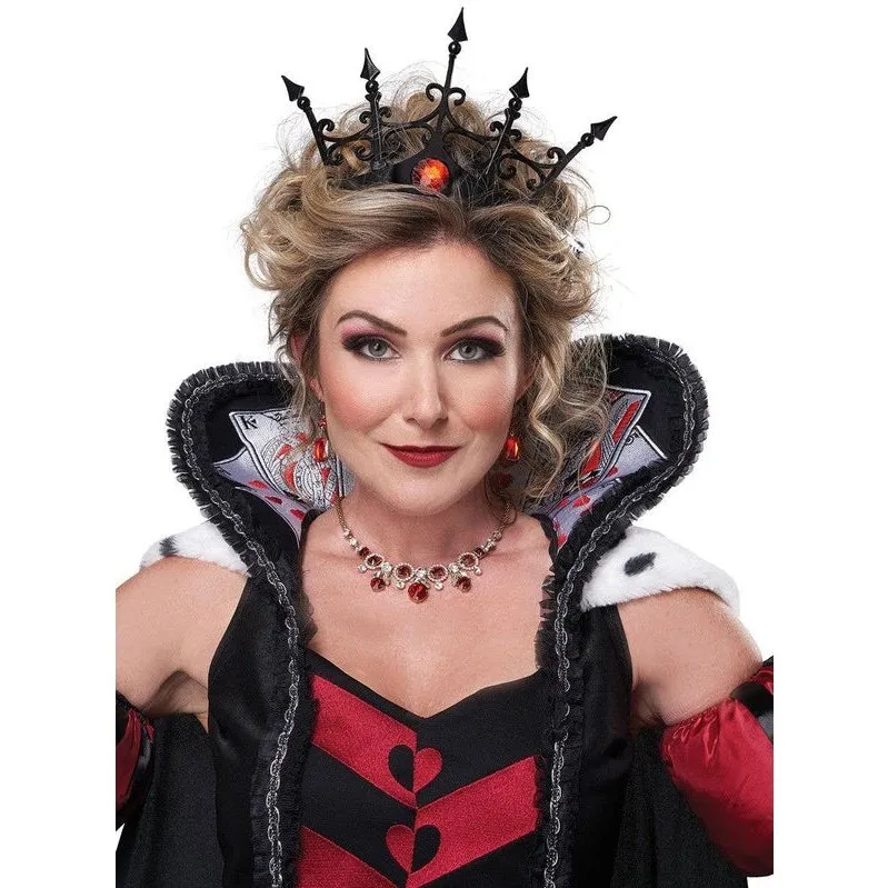 Dark Queen Of Hearts Deluxe Women's Storybook Costume