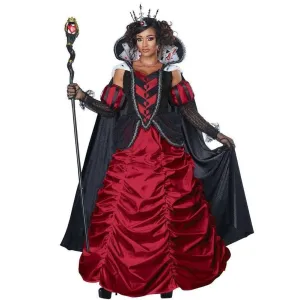 Dark Queen Of Hearts Deluxe Women's Storybook Costume
