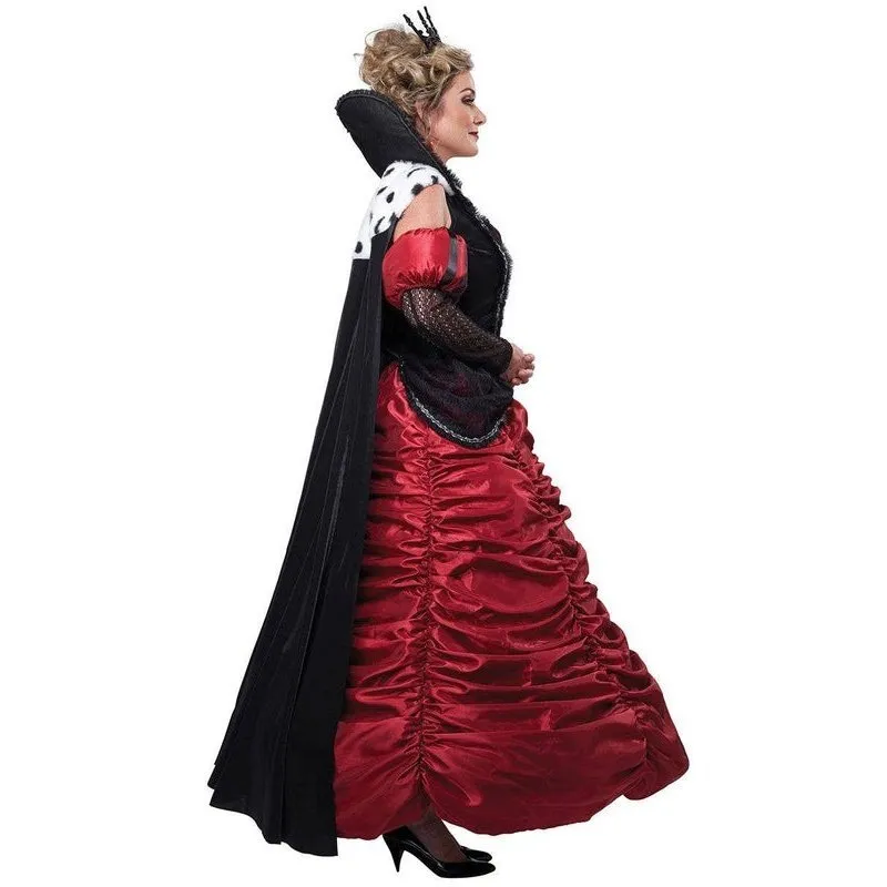 Dark Queen Of Hearts Deluxe Women's Storybook Costume