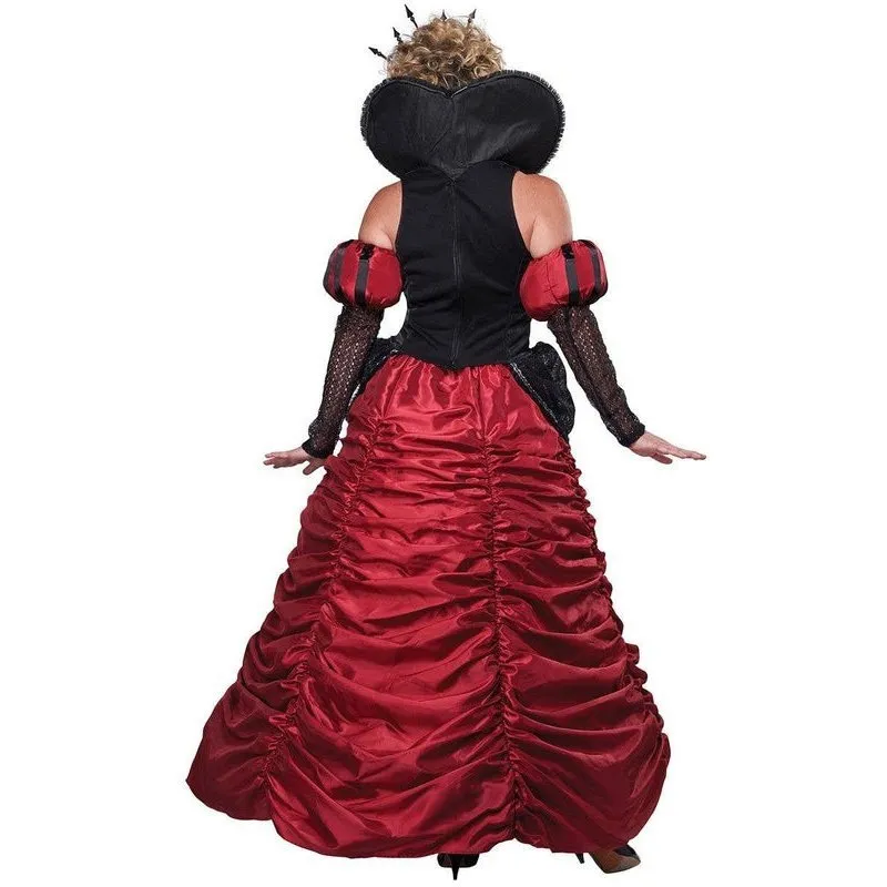 Dark Queen Of Hearts Deluxe Women's Storybook Costume