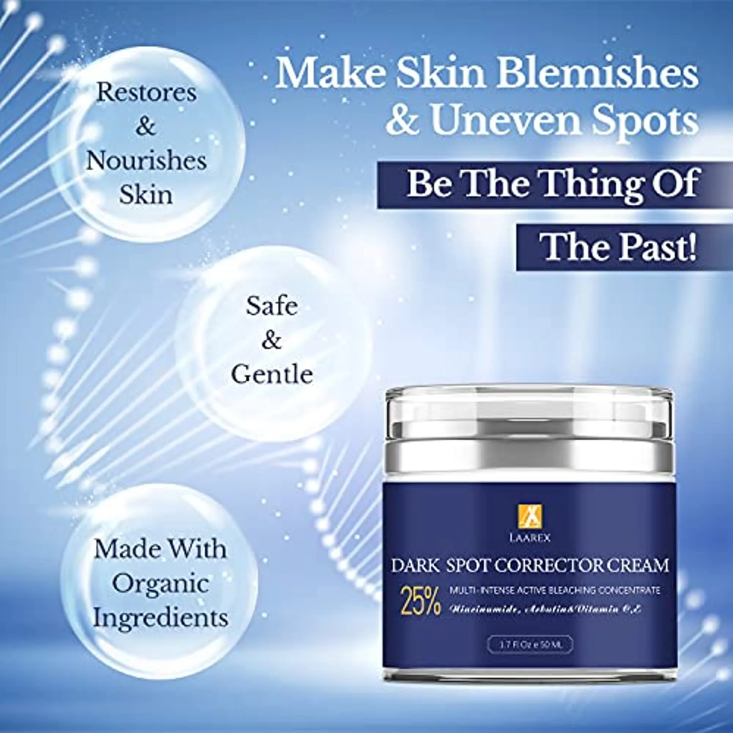 Dark Spot Corrector Remover for Face and body, Dark Spot Cream with Quick Results for Knees, Elbows, Underarms, and Thighs,Skin Nourishing Age Spot Remover Women Men