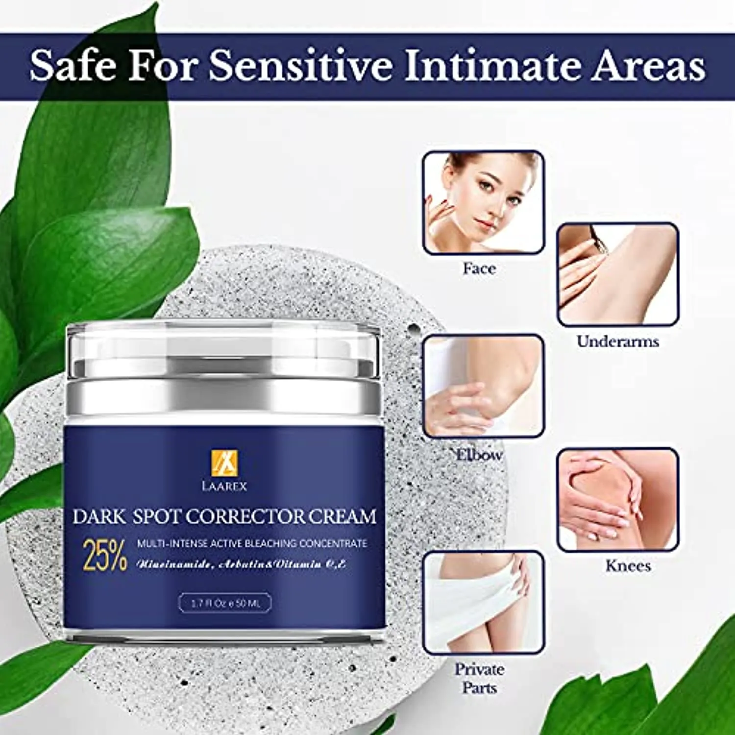 Dark Spot Corrector Remover for Face and body, Dark Spot Cream with Quick Results for Knees, Elbows, Underarms, and Thighs,Skin Nourishing Age Spot Remover Women Men
