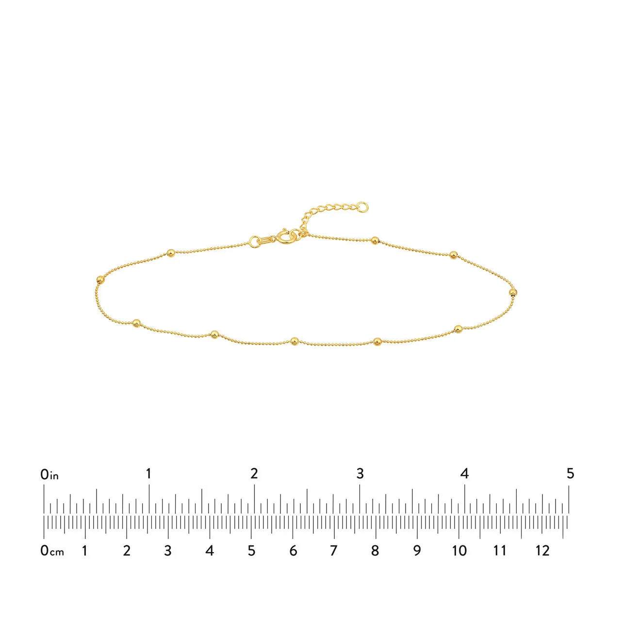 D/C Bead Stations Adjustable Anklet