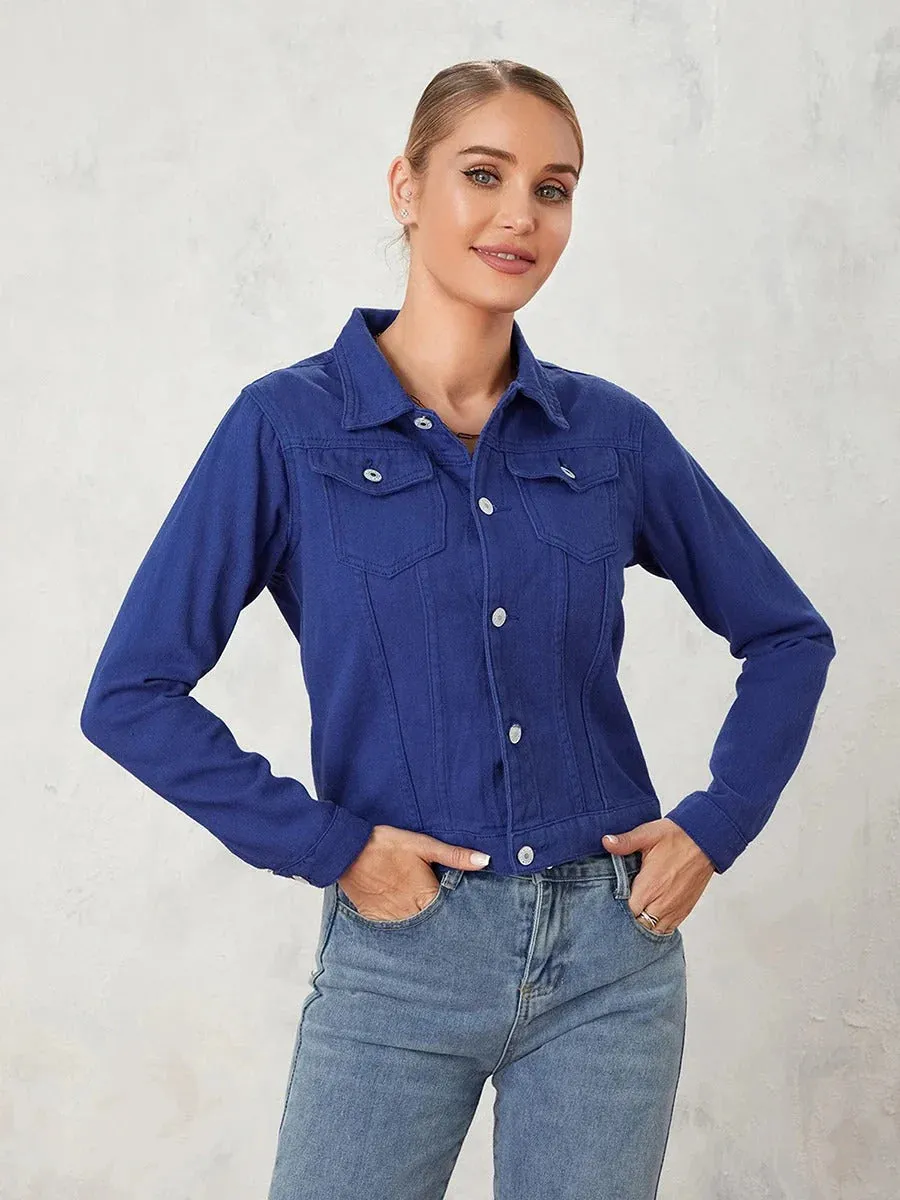 Denim Aura™ | Women's Casual Denim Jacket | Lightweight, Stylish Design, Perfect for Layering