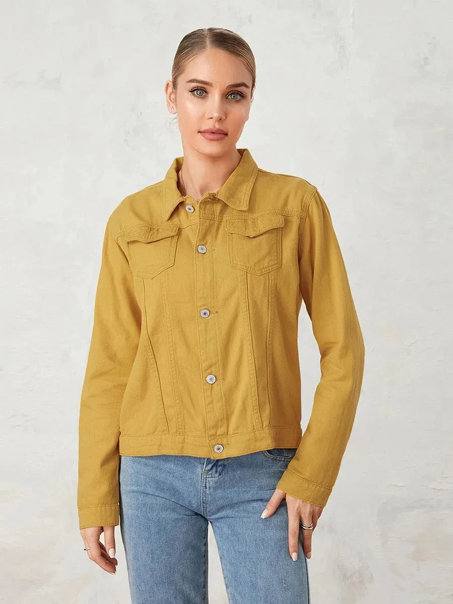 Denim Aura™ | Women's Casual Denim Jacket | Lightweight, Stylish Design, Perfect for Layering