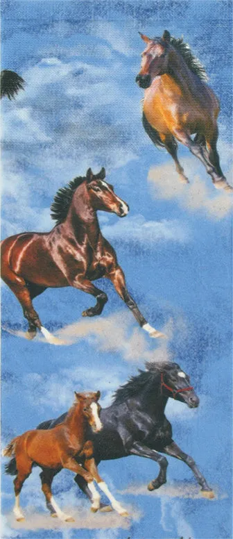 Denim Horses Knee Highs