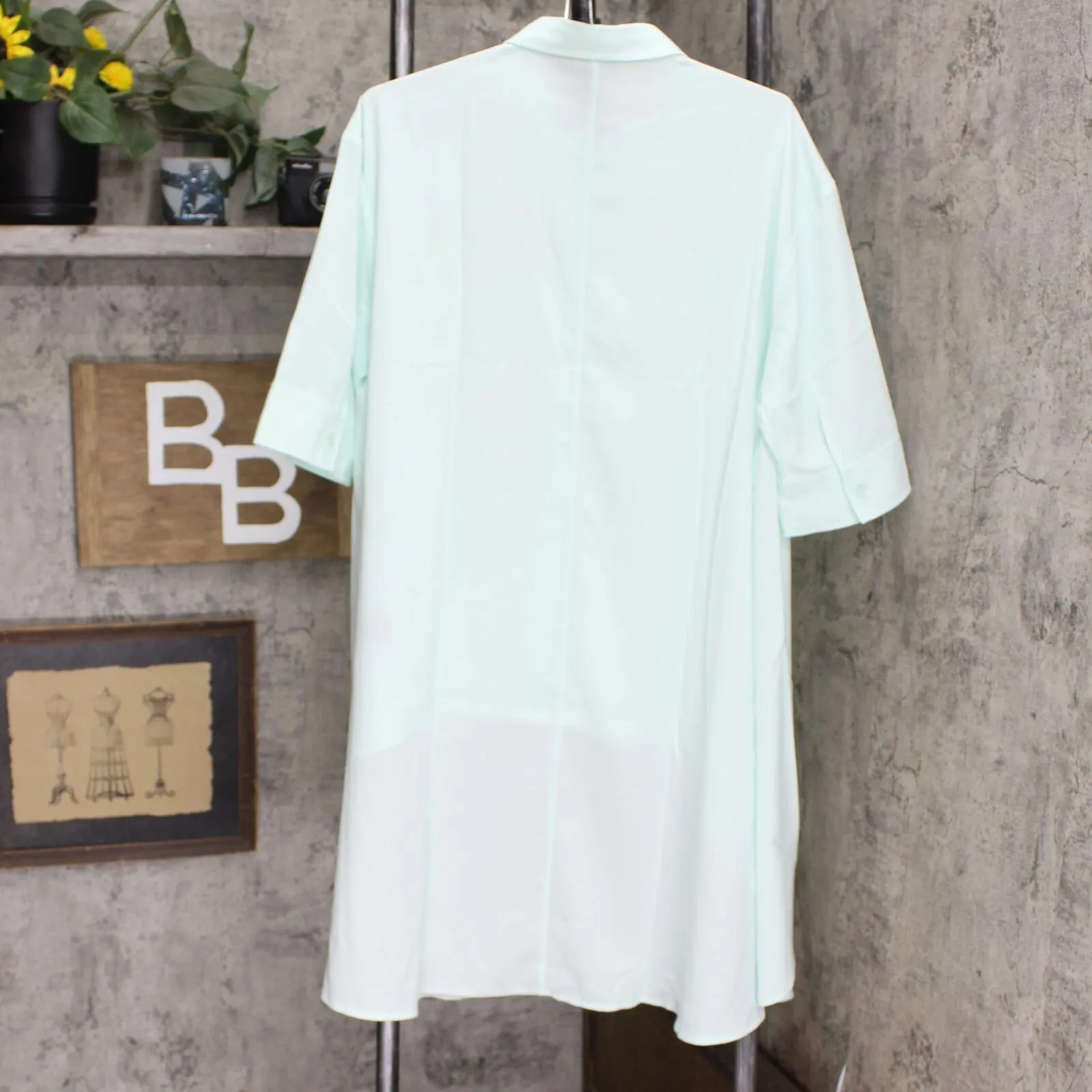 DG2 by Diane Gilman Women's Drama Button Front Hi Low Blouse