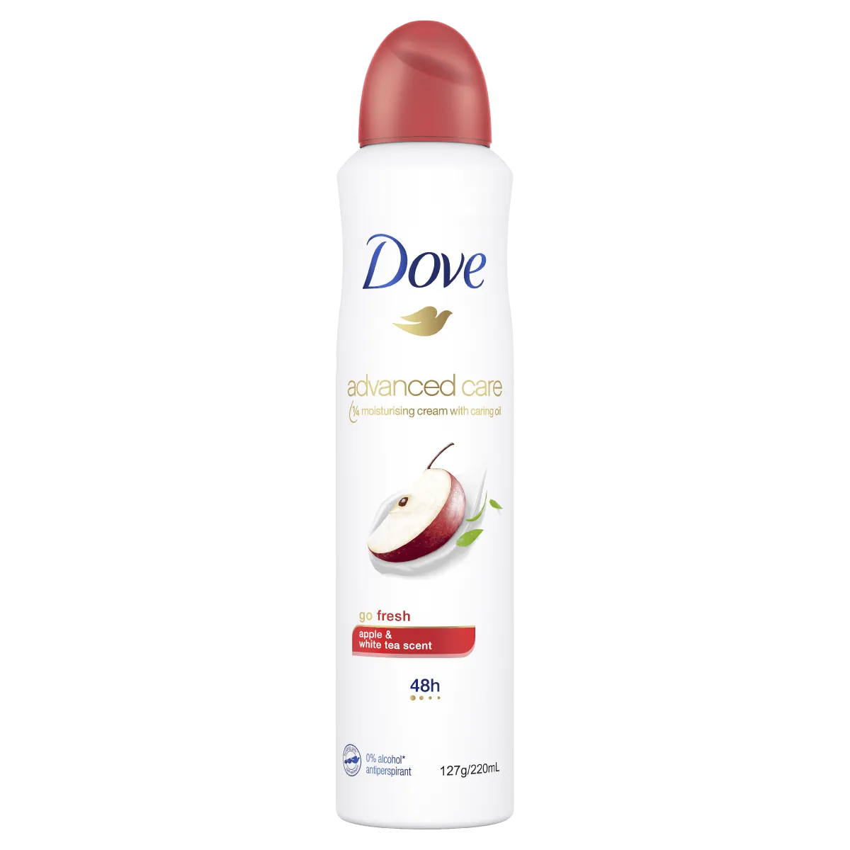 Dove Advanced Care Go Fresh Apple & White Tea Aerosol Deodorant 220mL