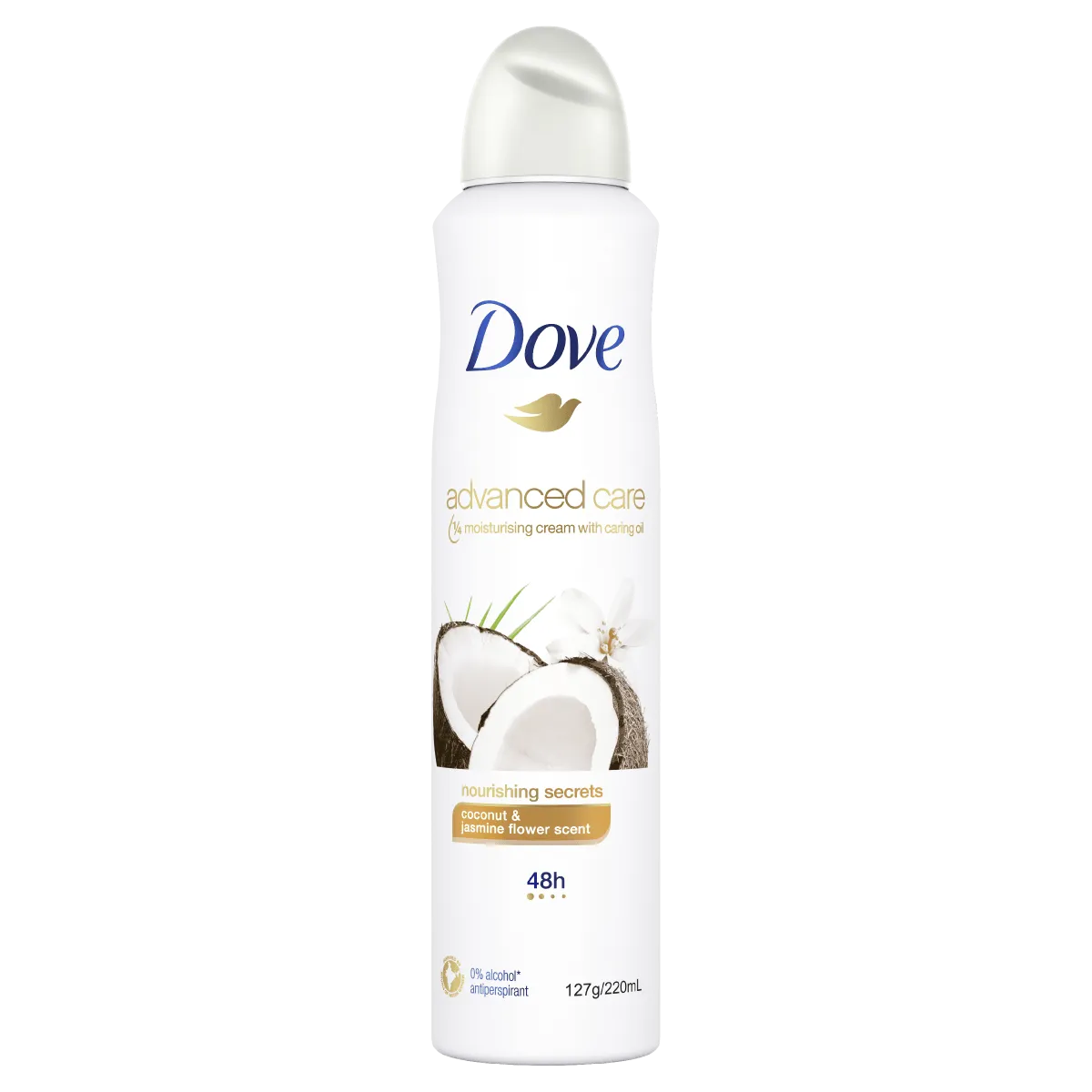 Dove Advanced Care Nourishing Secrets Coconut & Jasmine Aerosol Deodorant 220mL