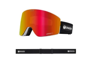 Dragon PXV Snow Goggles Low Bridge Icon Red / Lumalens Red Ion   Lumalens Light Rose