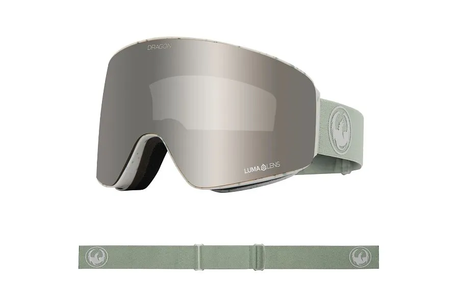 Dragon PXV Snow Goggles Low Bridge Reused / Lumalens Silver Ion   Lumalens Amber