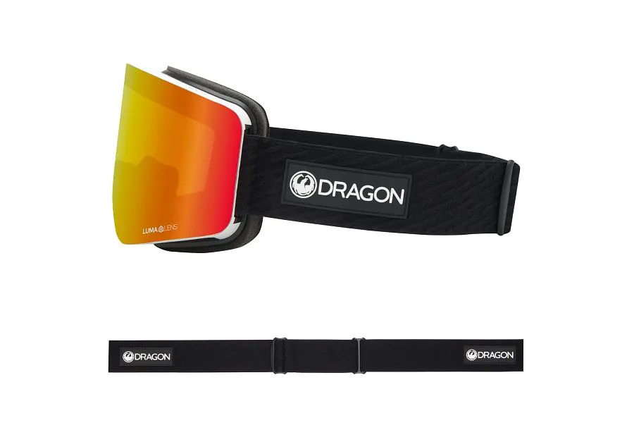 Dragon R1 OTG Snow Goggles Low Bridge Icon Red/ Lumalens Red Ion   Lumalens Light Rose
