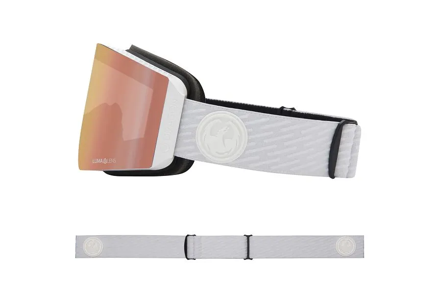 Dragon RVX MAG OTG Snow Goggles Low Bridge Alpina / Lumalens Rose Gold Ion   Lumalens Amber