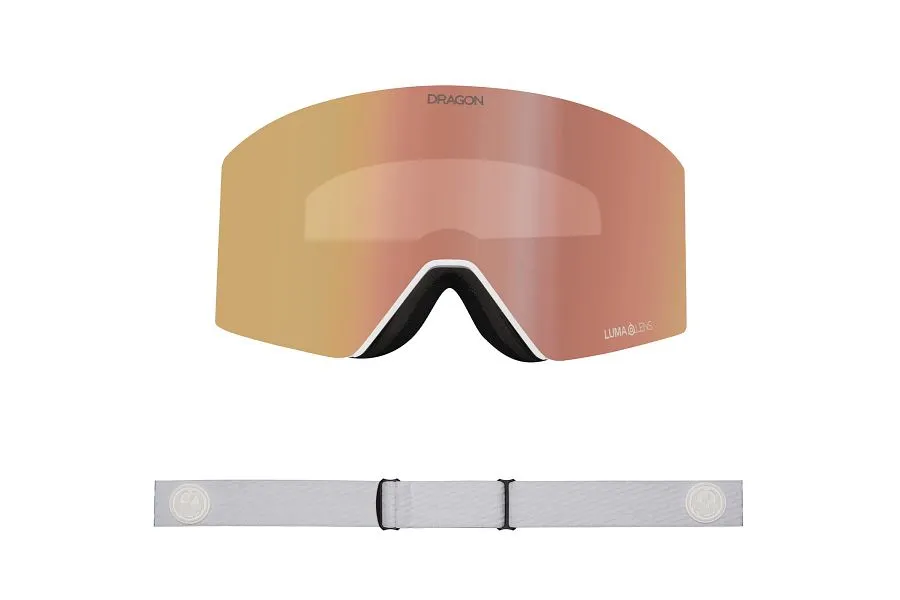 Dragon RVX MAG OTG Snow Goggles Low Bridge Alpina / Lumalens Rose Gold Ion   Lumalens Amber