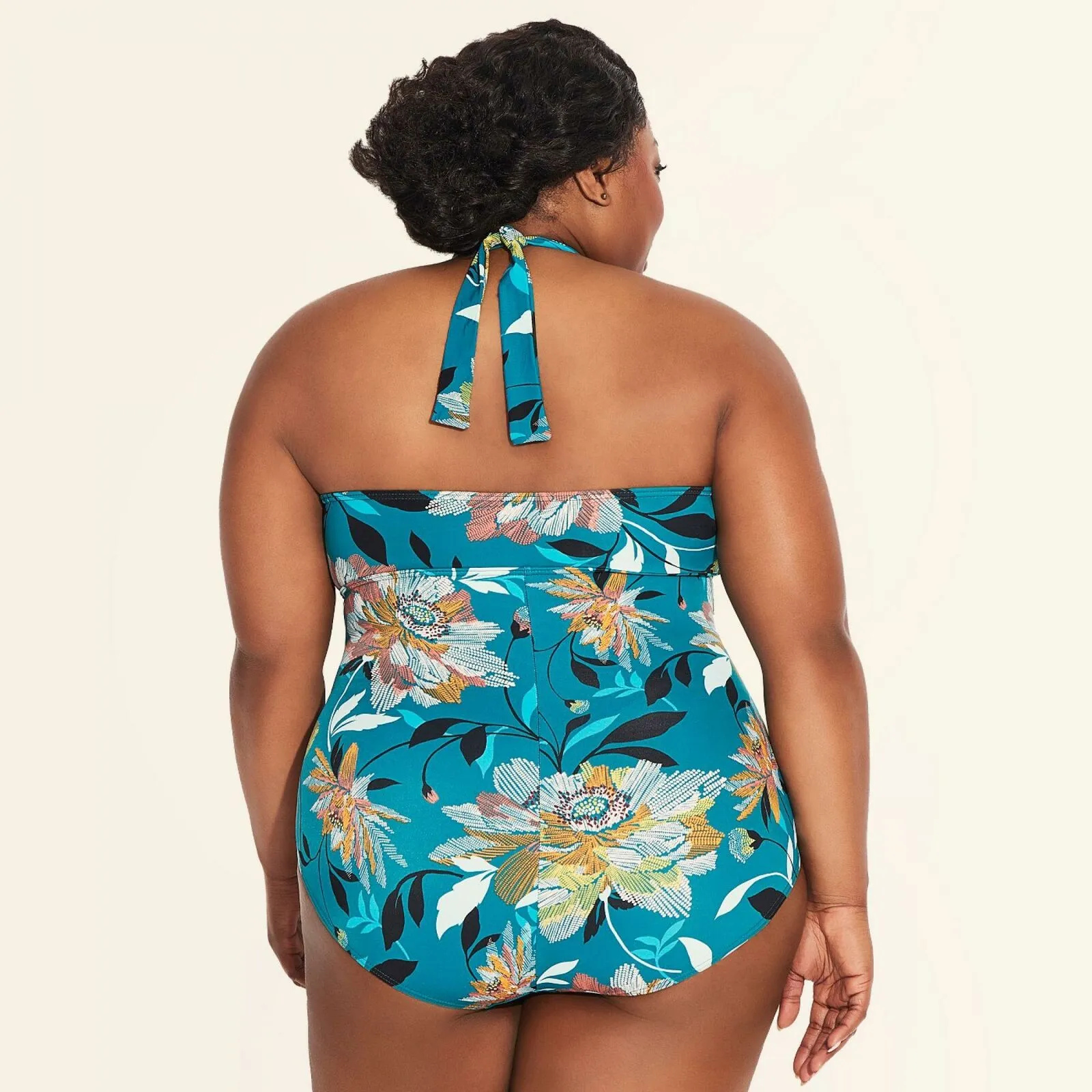 Dreamsuit Women's Plus Size Slimming Control High Neck One Piece Swimsuit