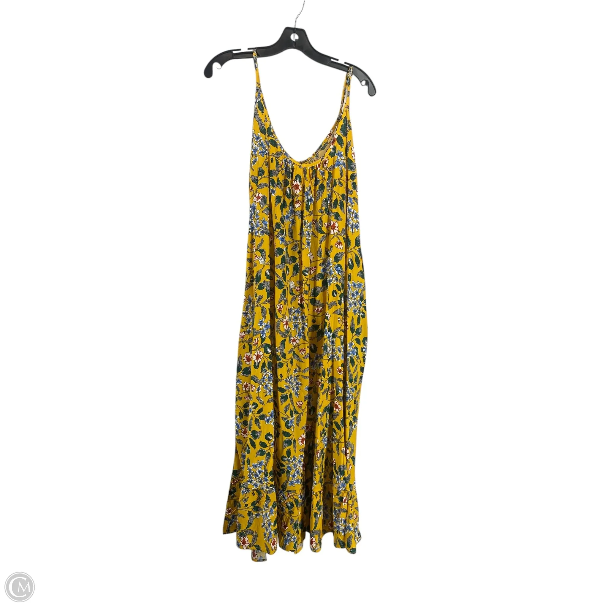Dress Casual Maxi By Clothes Mentor In Yellow, Size: Xl