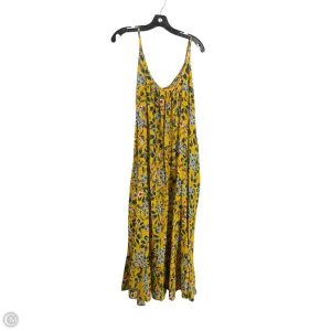 Dress Casual Maxi By Clothes Mentor In Yellow, Size: Xl