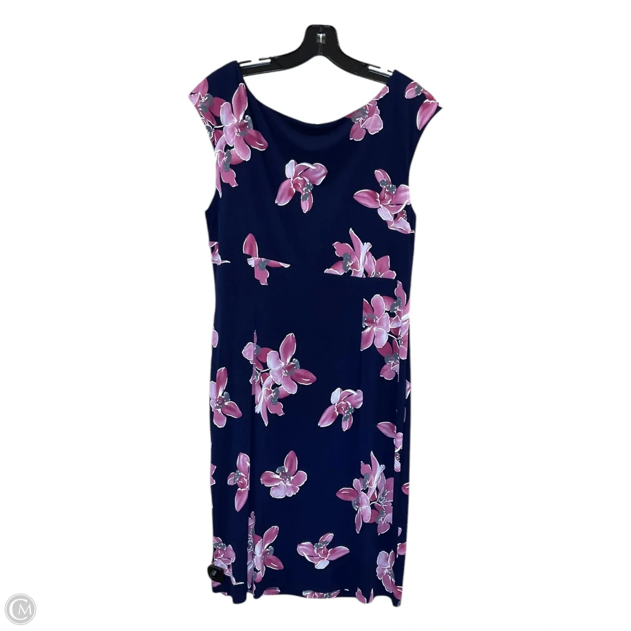 Dress Casual Midi By Connected Apparel In Multi-colored, Size: Xl