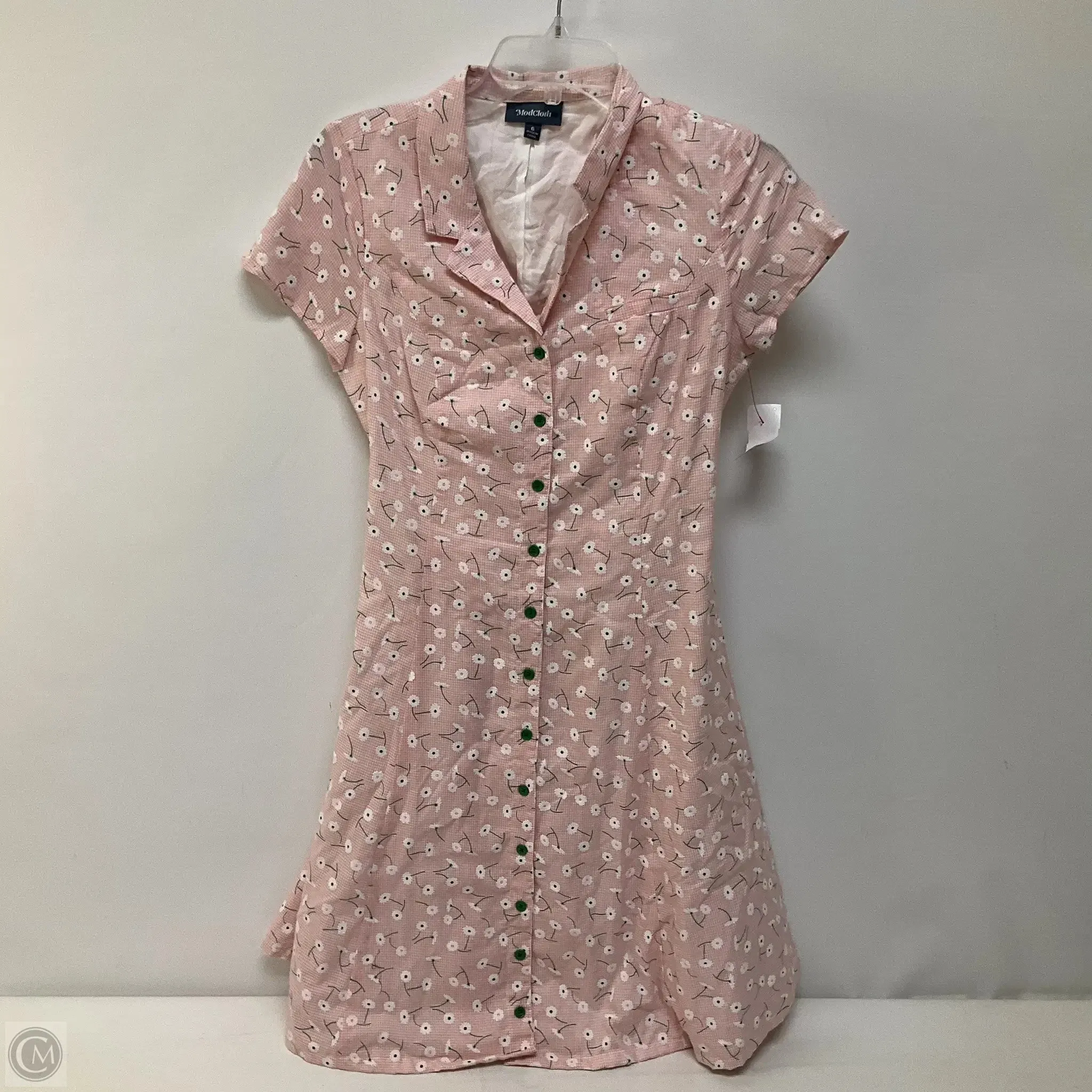 Dress Casual Short By Modcloth In Pink, Size: 6