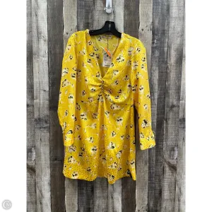 Dress Casual Short By Zara In Gold, Size: Xs