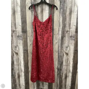 Dress Party Midi By Cme In Maroon, Size: Sp