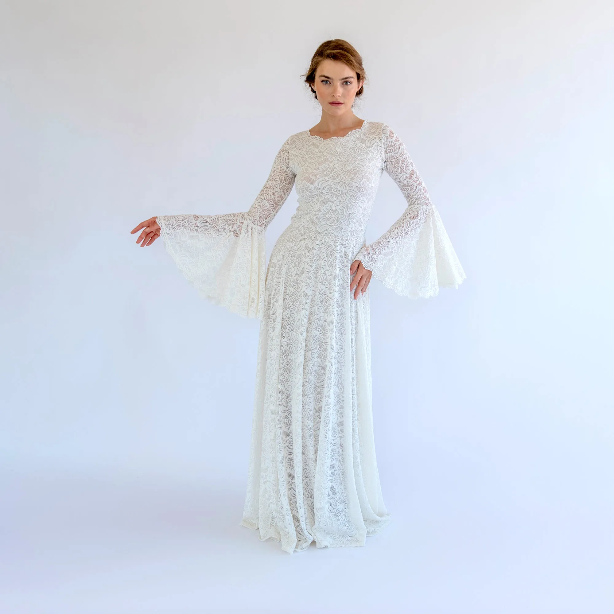 Dress with Bell Sleeves #1494