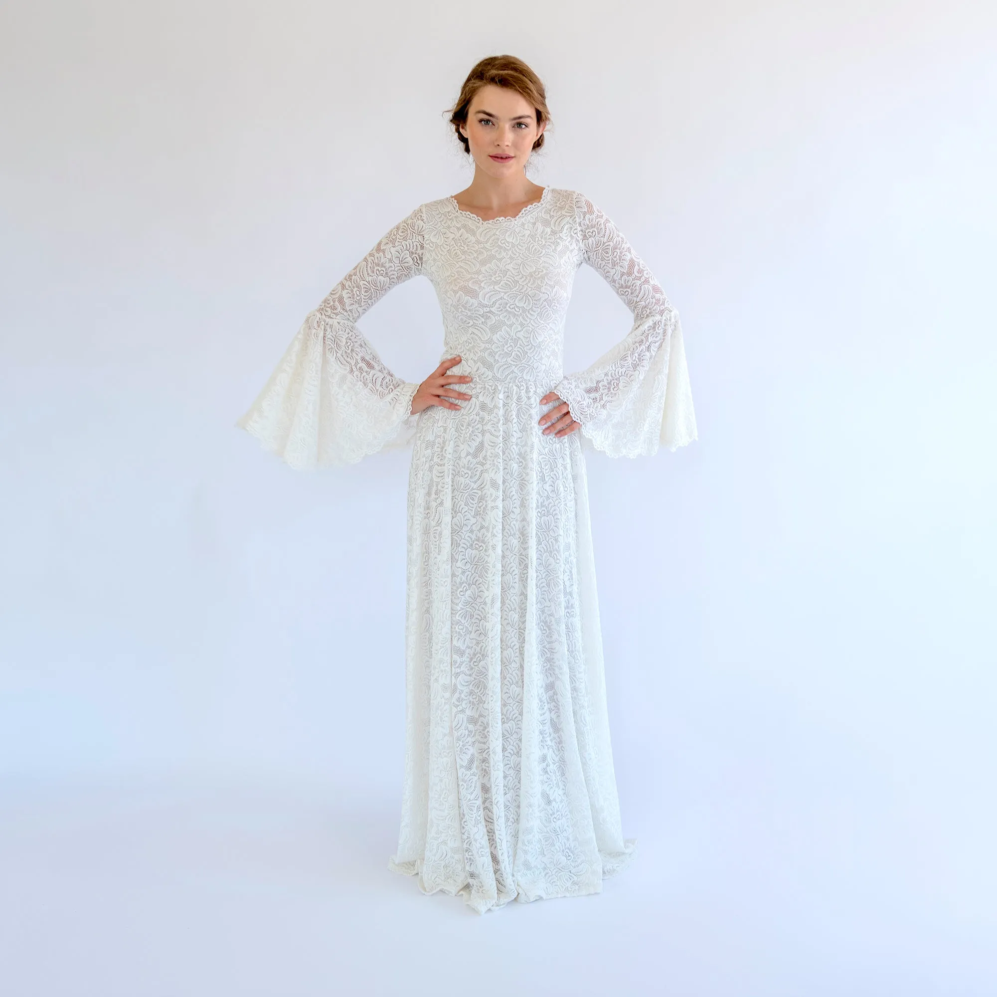 Dress with Bell Sleeves #1494