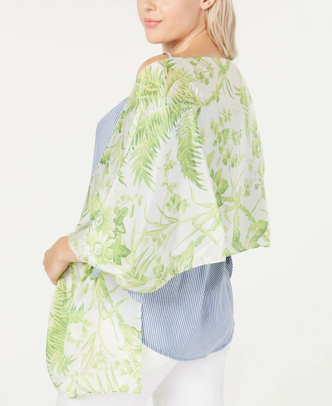 Echo Women's Tropical Toile Silk Oblong Scarf