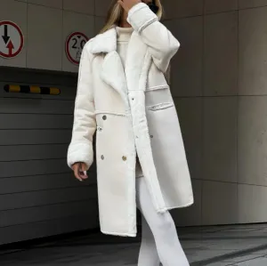Elegant Aitana Women's Long Plush Jacket