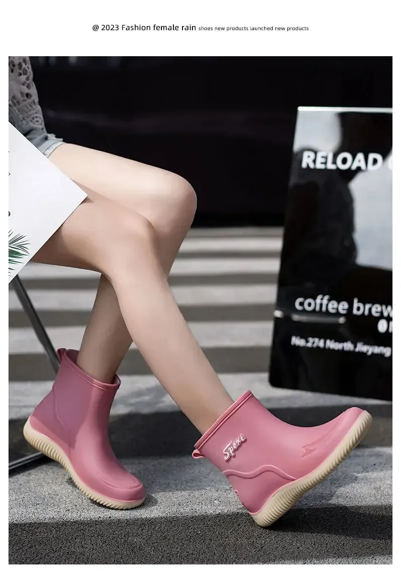 ElegantGuard Women's Waterproof Ankle Boots