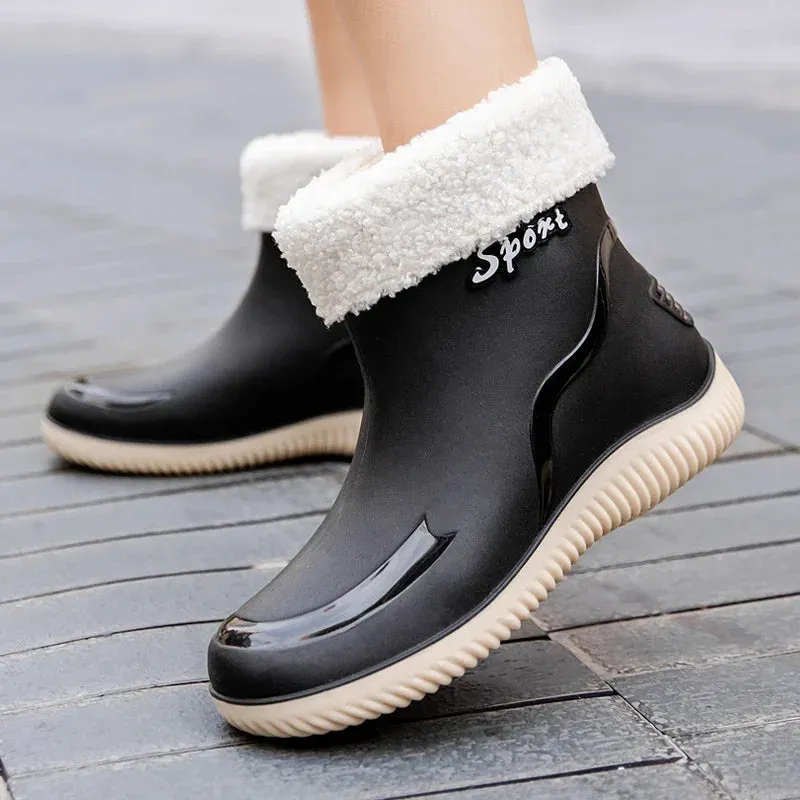 ElegantGuard Women's Waterproof Ankle Boots