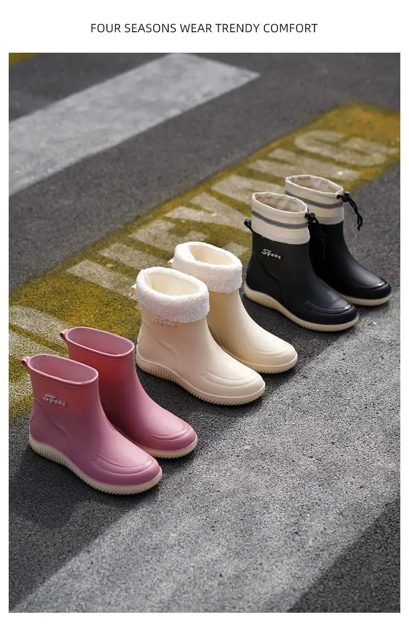 ElegantGuard Women's Waterproof Ankle Boots