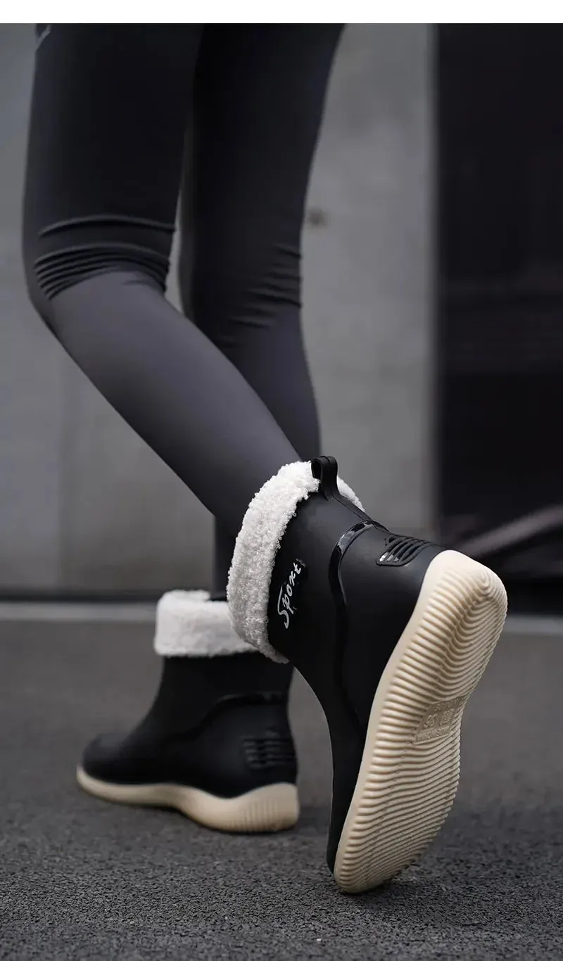 ElegantGuard Women's Waterproof Ankle Boots