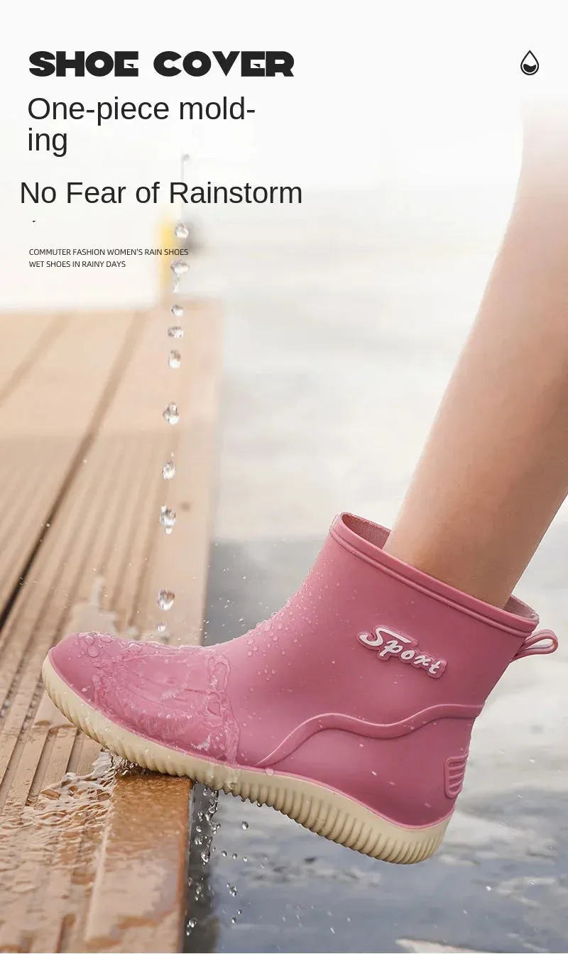 ElegantGuard Women's Waterproof Ankle Boots