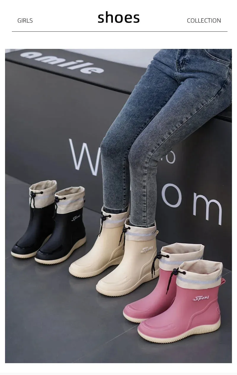 ElegantGuard Women's Waterproof Ankle Boots
