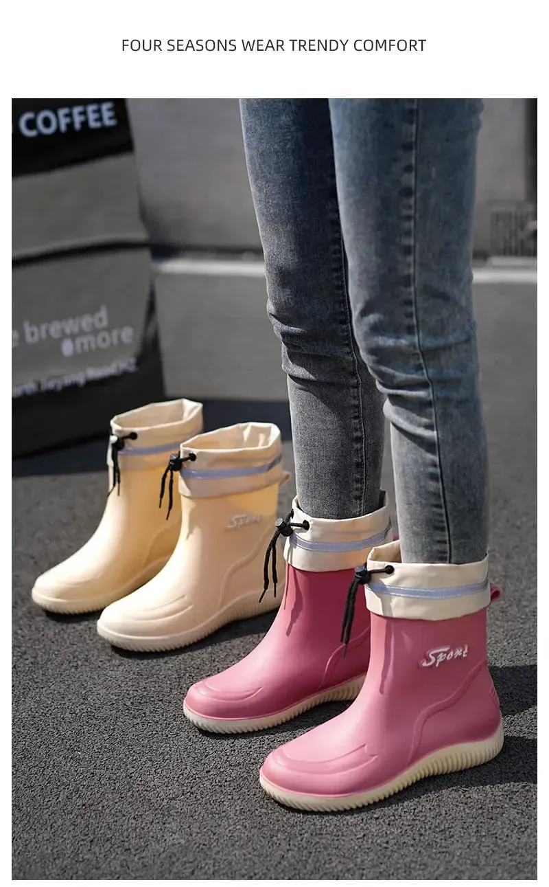 ElegantGuard Women's Waterproof Ankle Boots
