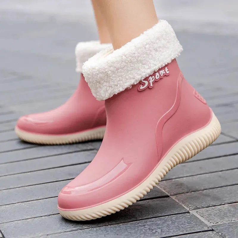 ElegantGuard Women's Waterproof Ankle Boots