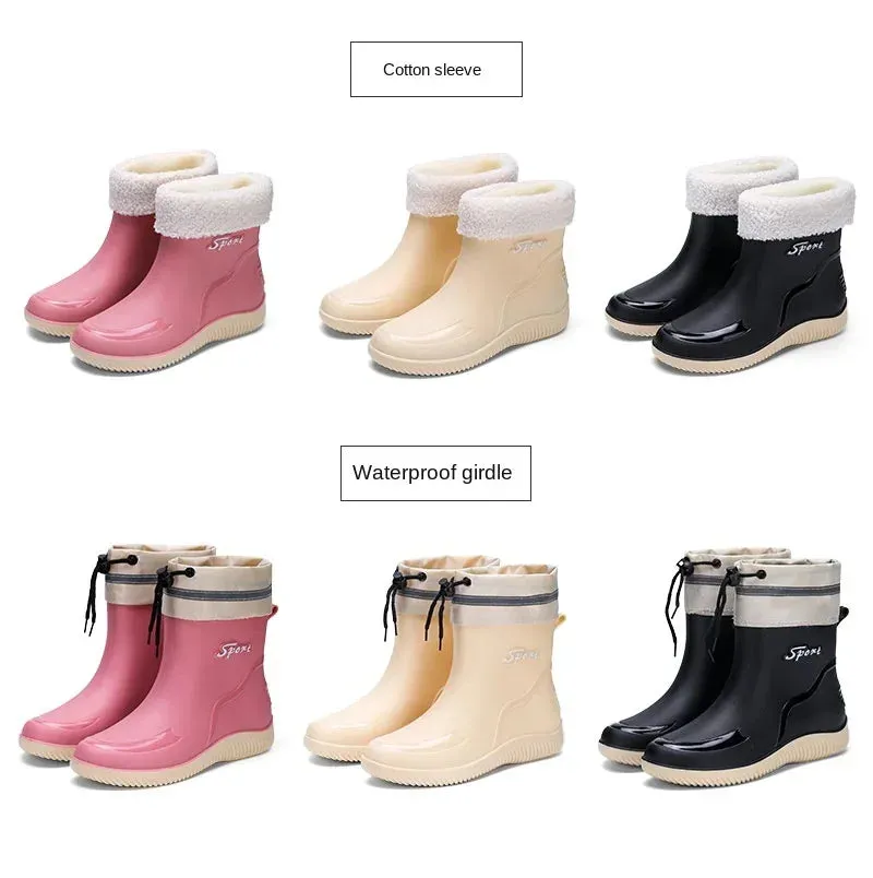ElegantGuard Women's Waterproof Ankle Boots