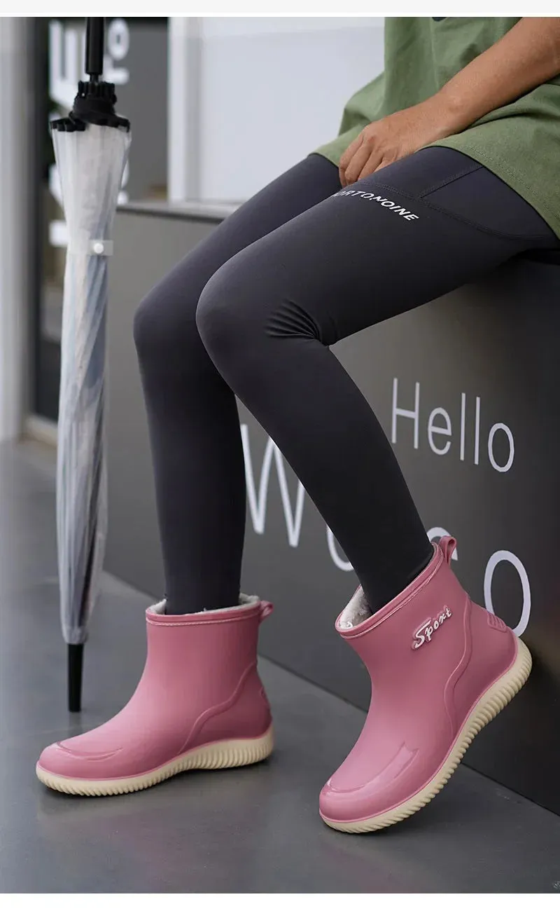 ElegantGuard Women's Waterproof Ankle Boots